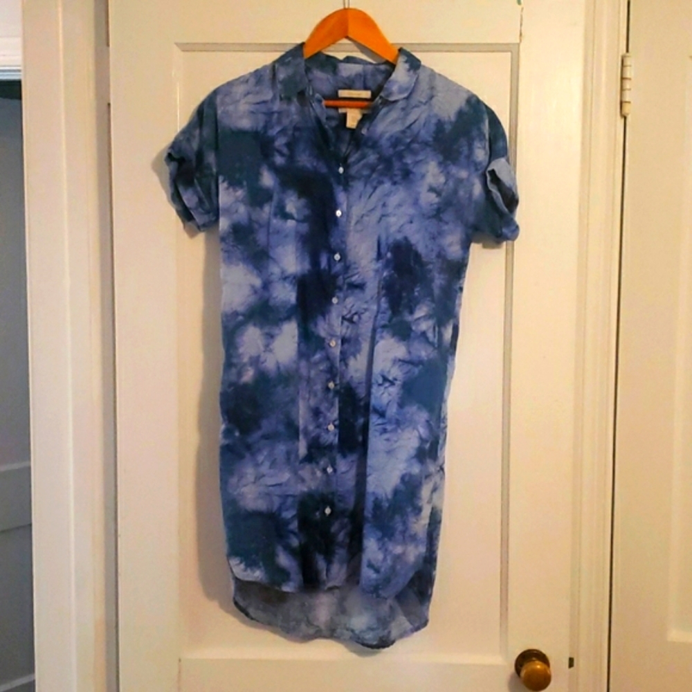 Cynthia Rowley Tie-dye Shirt dress, Size S